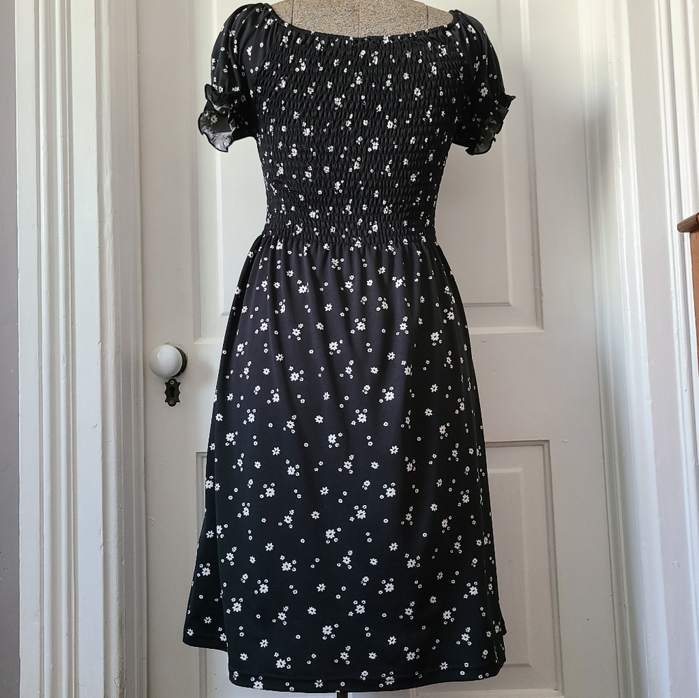 Cap Sleeve Peasent Dress
